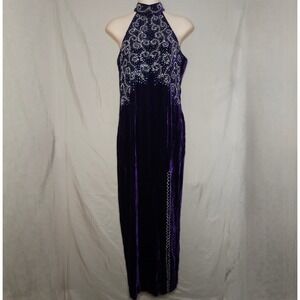 Elegant Purple Maxi Dress